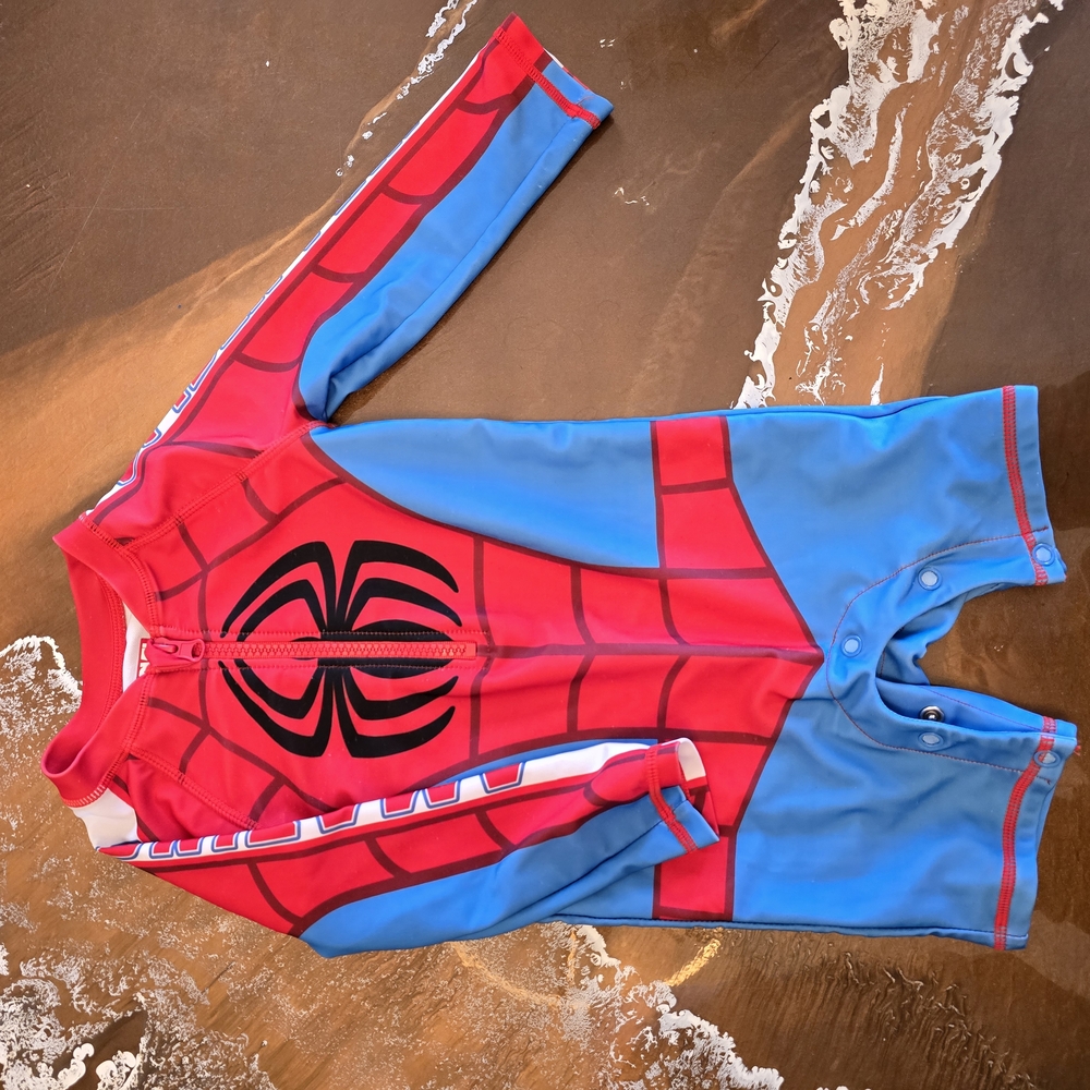 Marvel Kids Swim Rashguard - Red and Blue
